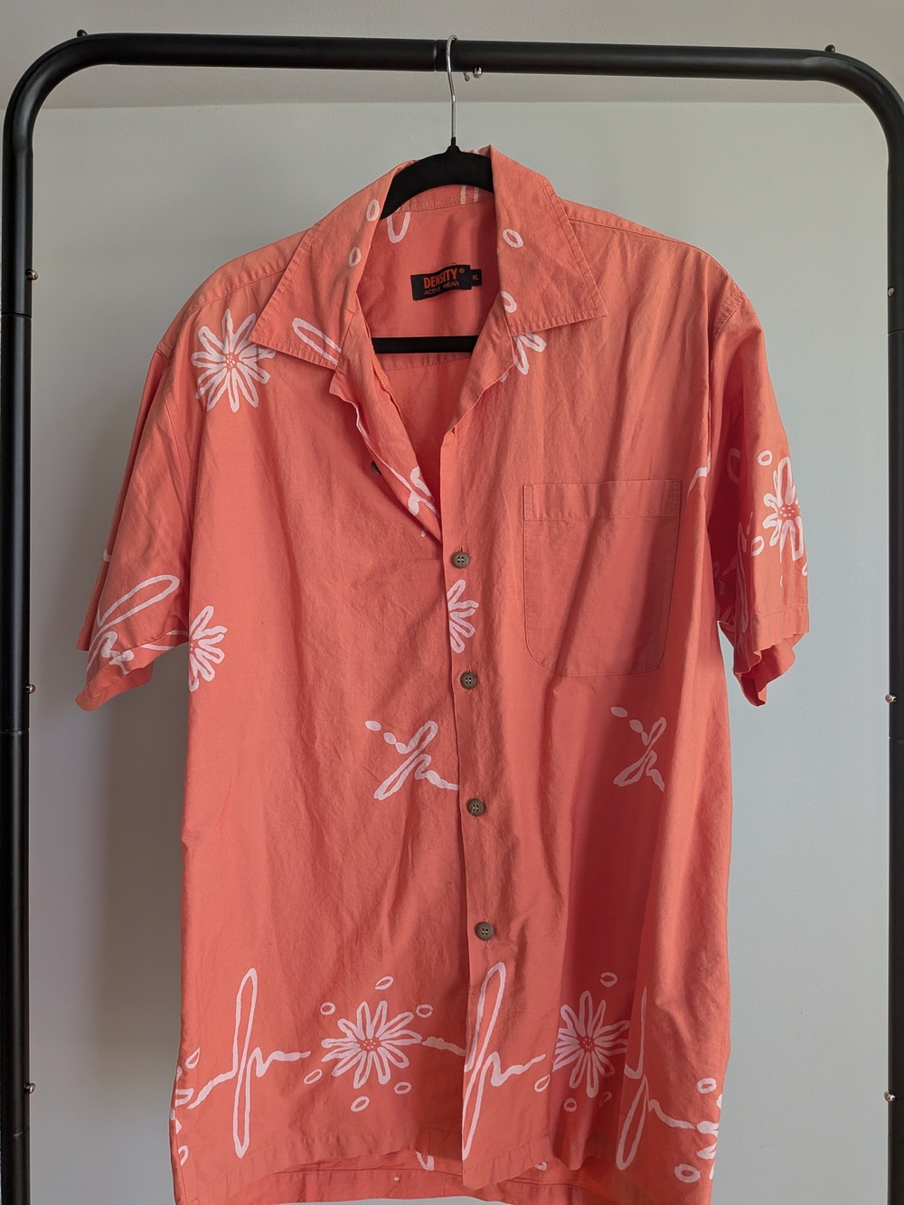 Density Coral Floral Abstract Short-Sleeve Shirt
